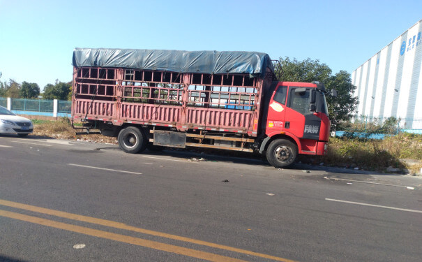 隆子物流公司运输车