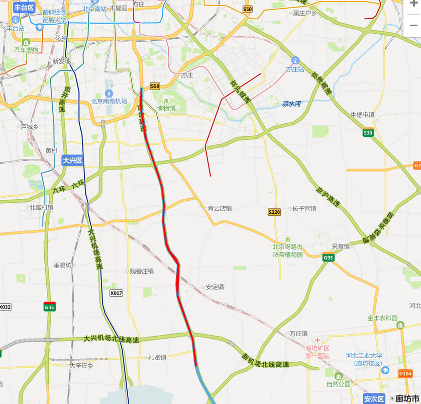 京台高速公路地图-北京段
