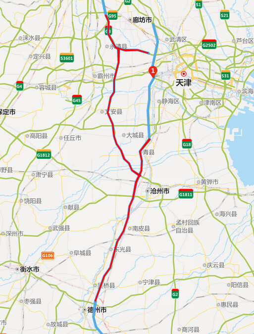 京台高速公路地图-河北段