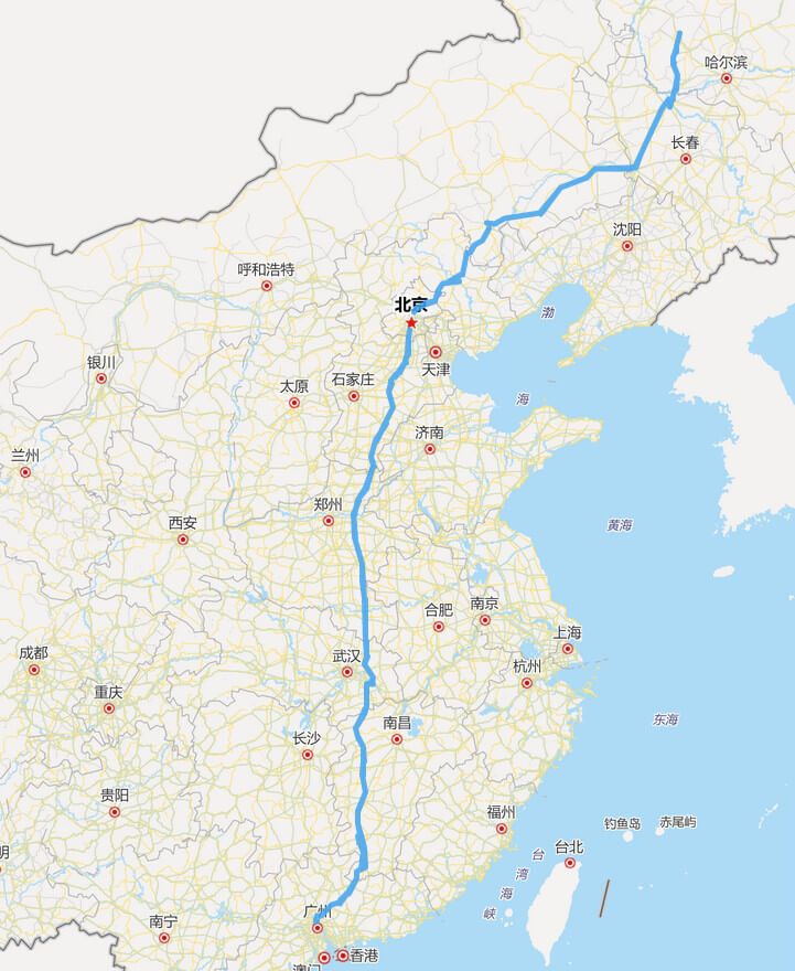 大广高速公路全程地图