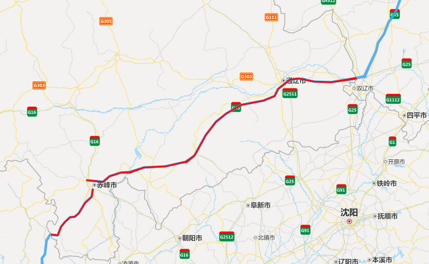 大广高速公路地图-内蒙古段