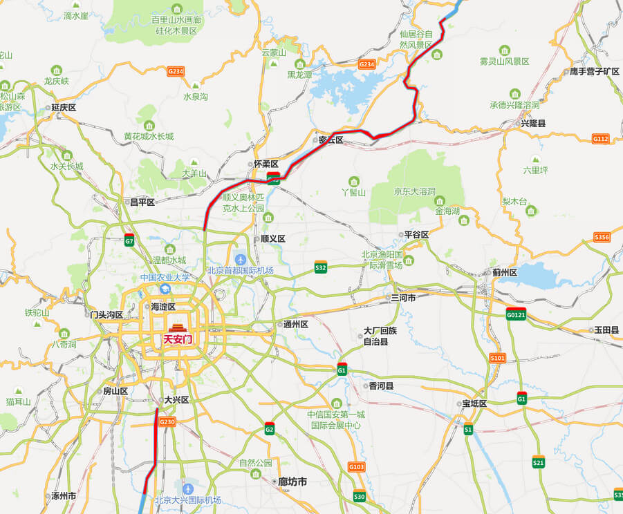 大广高速公路地图-北京段