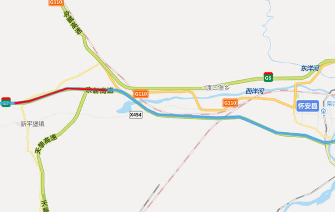 京新高速公路地图-山西段