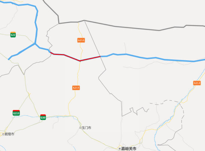 京新高速公路地图-甘肃段