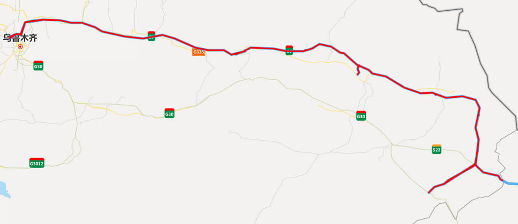 京新高速公路地图-新疆段